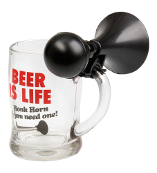 Beer Mug With Horn (Beer is life)
