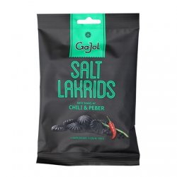 Ga-Jol Salt Lakrids med smak av Chili & Peppar 140g