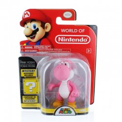 Nintendo Super Mario Pink Yoshi Figure With Mystery Accessory