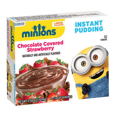Minions Chocolate Covered Strawberry Instant Pudding  101.6g