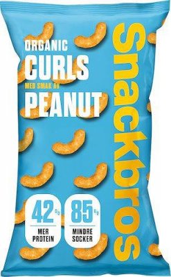 Snackbros Organic Curls - Peanut 90g
