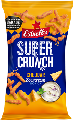Estrella Super Crunch Cheddar Sourcream & Onion 170g